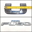 Emblem Logo Tulisan FUSO Chrome - Truck Fuso Supergreat